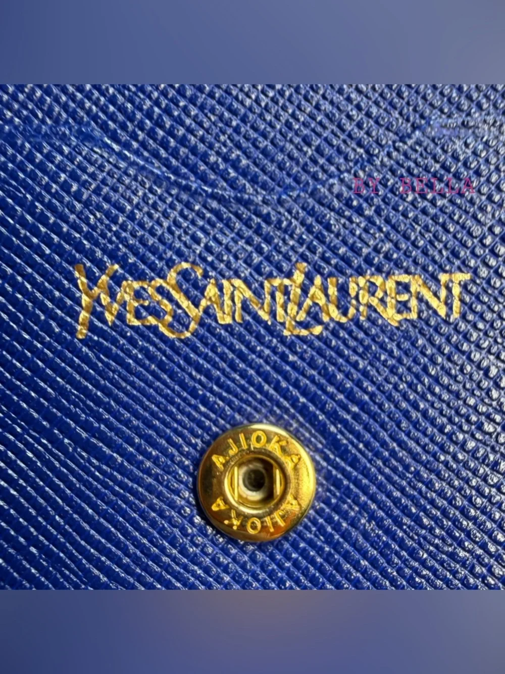 ‼️NOW AVAILABLE‼️ Yves Saint Laurent Blue Women's Wallet with Gold Heart Clasp
